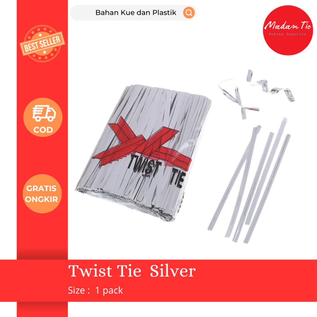

Twist Tie Silver Pengikat Serbaguna 1pack
