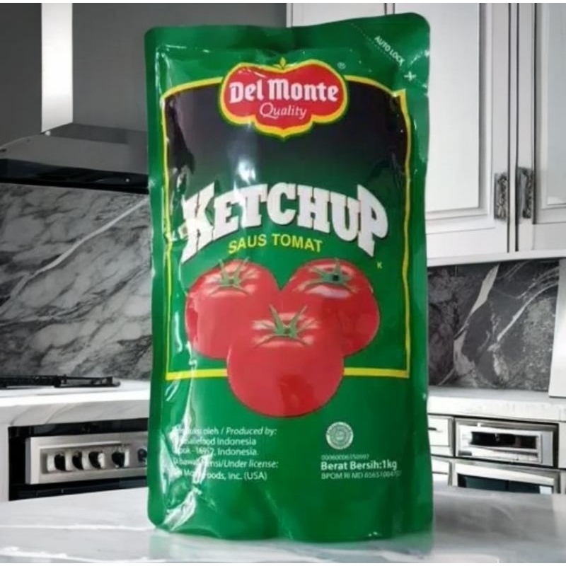 

DELMONTE saus tomat 1kg (kemasan pouch)