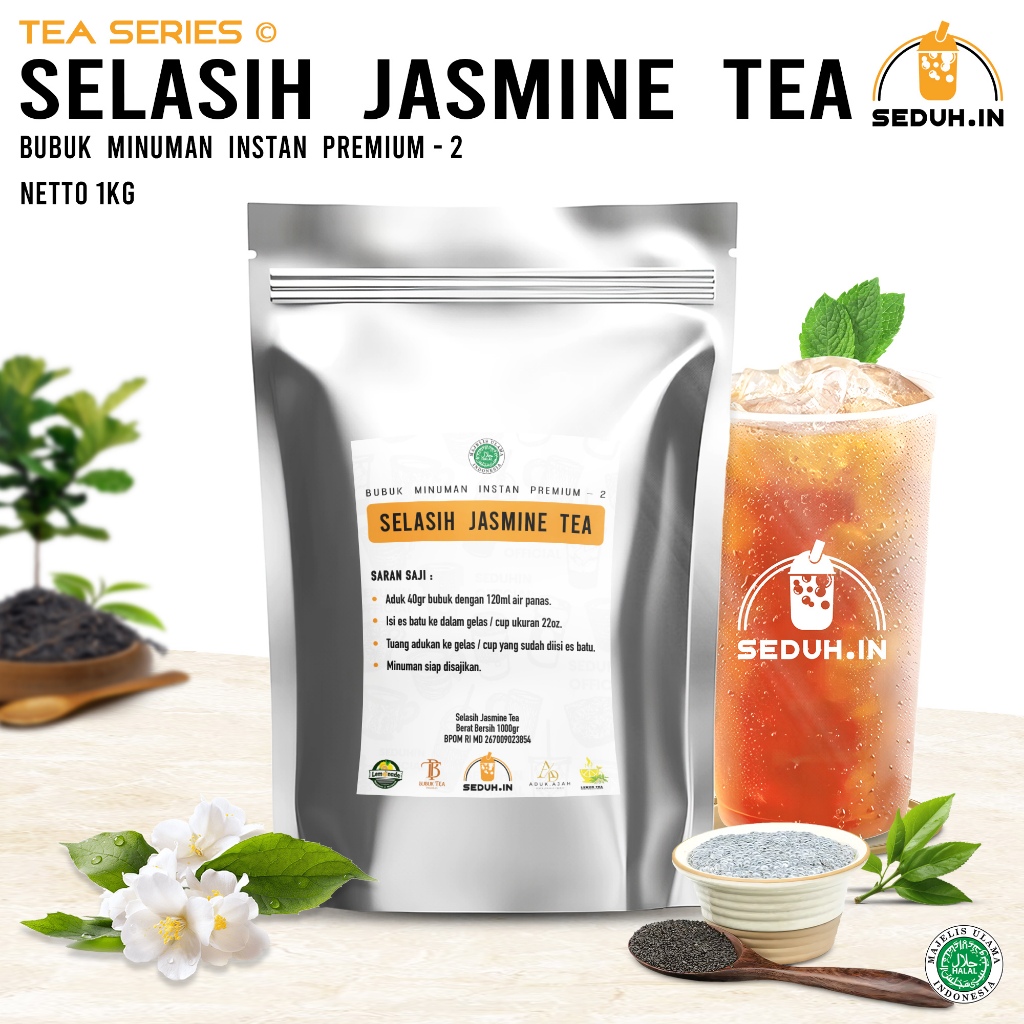 

Jasmine Tea Selasih 1KG /Bubuk ,Minuman Premium