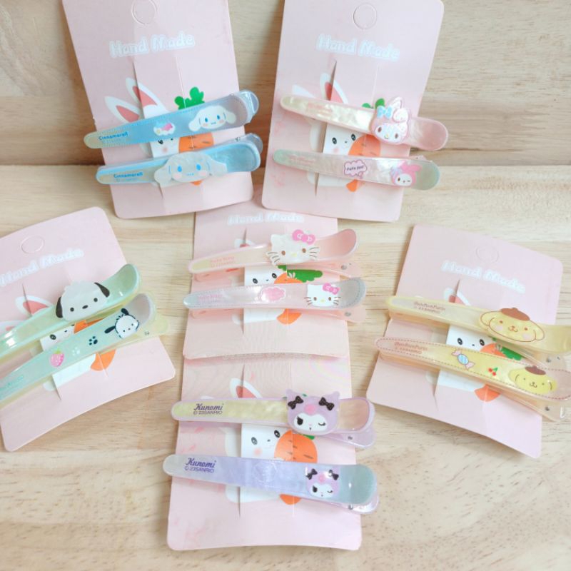 

Jepit isi 2 J013 SANRIO hello kitty my melody cinnamoroll kuromi pochacco pompompurin