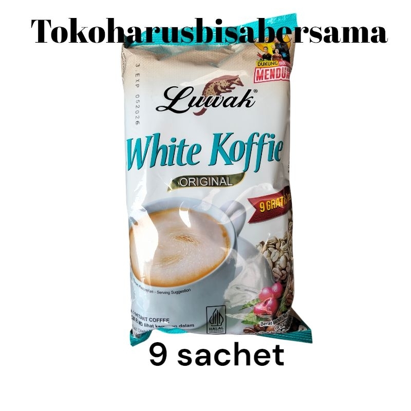 

luwak white koffie original isi 9 sachet