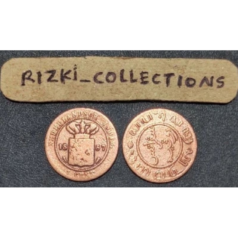 Uang kuno koin 1 cent nederlandsch indie