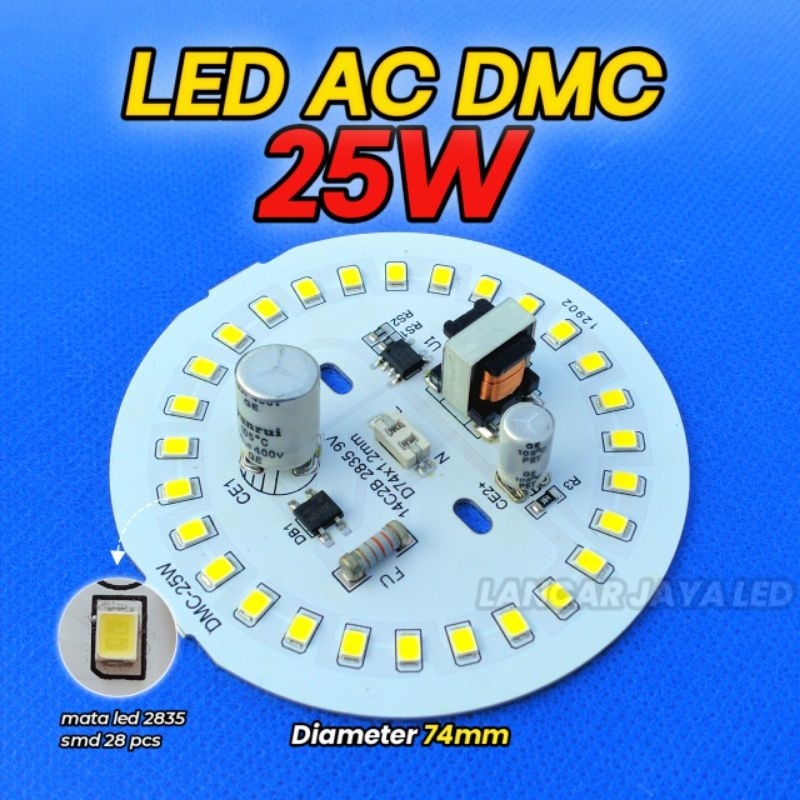 PCB LED AC (DMC) 25 Watt ~Lancar Jaya Led~