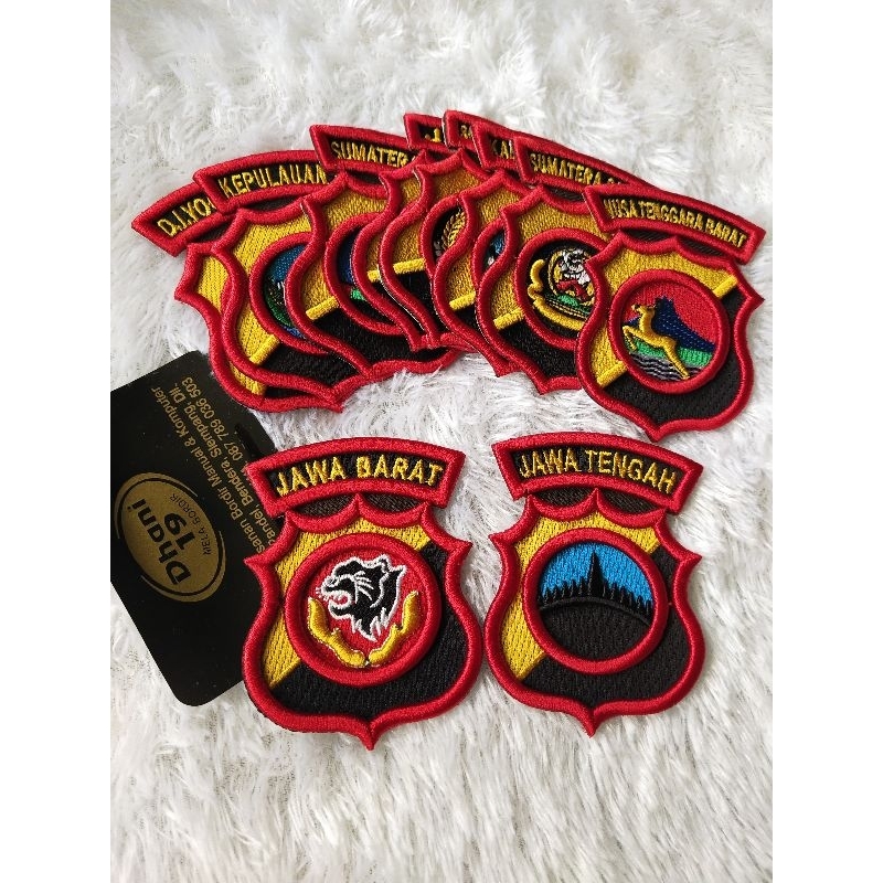 LOGO POLDA DAERAH DAN LOKASI POLDA BORDIR/ATRIBUT POLRI BORDIR TIMBUL