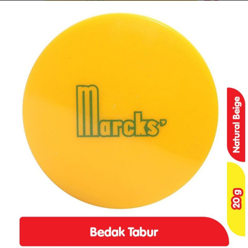 MARCKS bedak tabur wajah natural beige 20gr