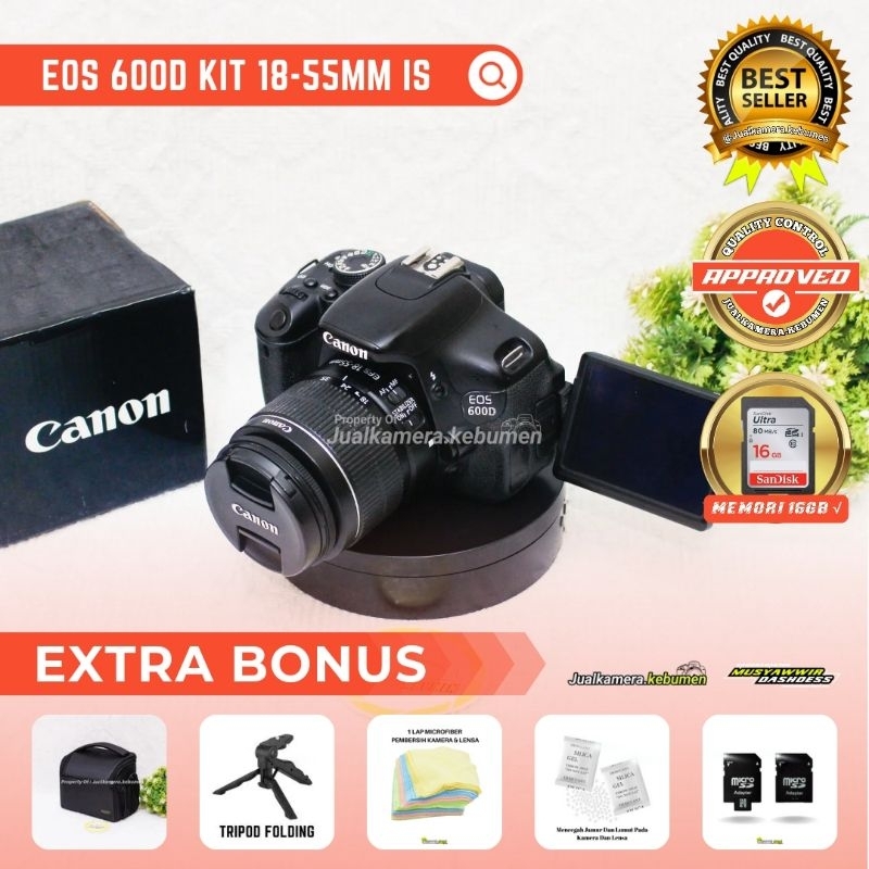 Canon 600D kit 18-55MM Kamera Canon Eos 600d