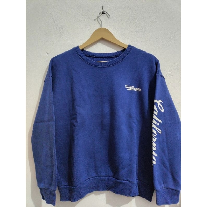 Sweater Crewneck Biruelektrik California