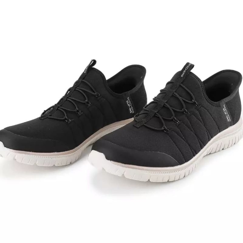 Skechers Virtue Glow Black Rose Gold Women ori