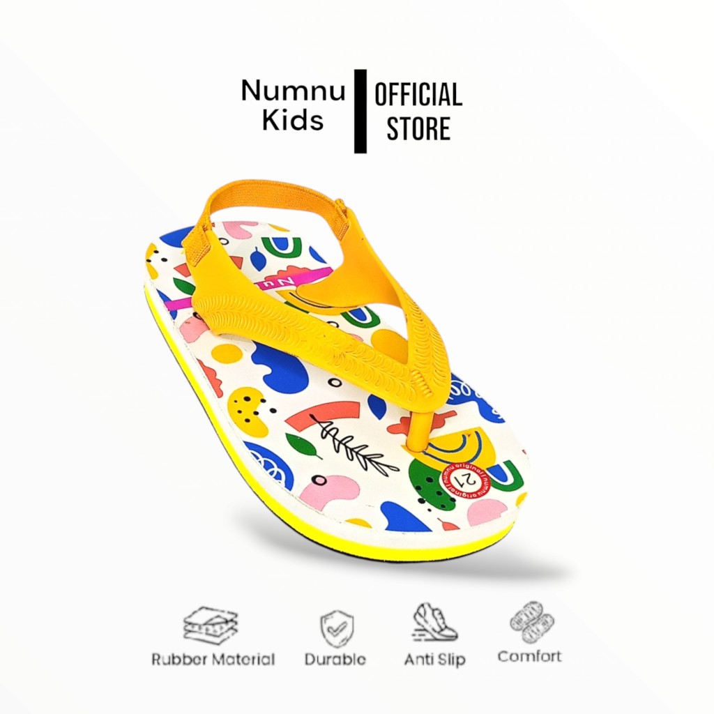 Numnu sandal jepit anak, sandal jepit anak tali belakang, sandal anak flip flop, sandal anak  UNISEX