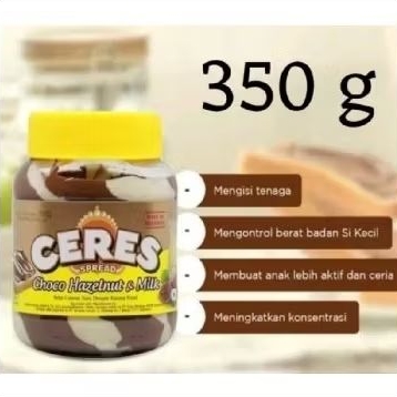 

CERES SPREAD SELAI CHOCO HALZENUT & MILK 350 GRAM