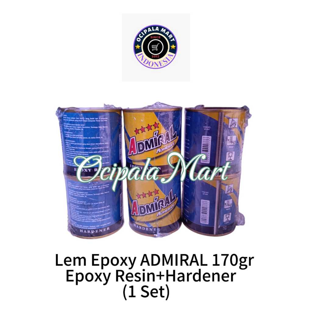 Lem Epoxy Resin + Hardener Admiral Original 1 Set/Paket