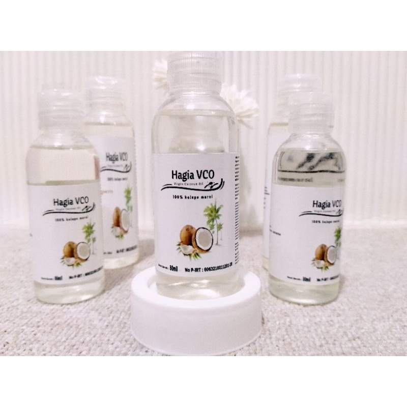 

HAGIA VCO Virgin coconut oil 80ml 100ml |VCO MURNI|VCO KELAPA MURNI ASLI| VCO ASLI|VCO
