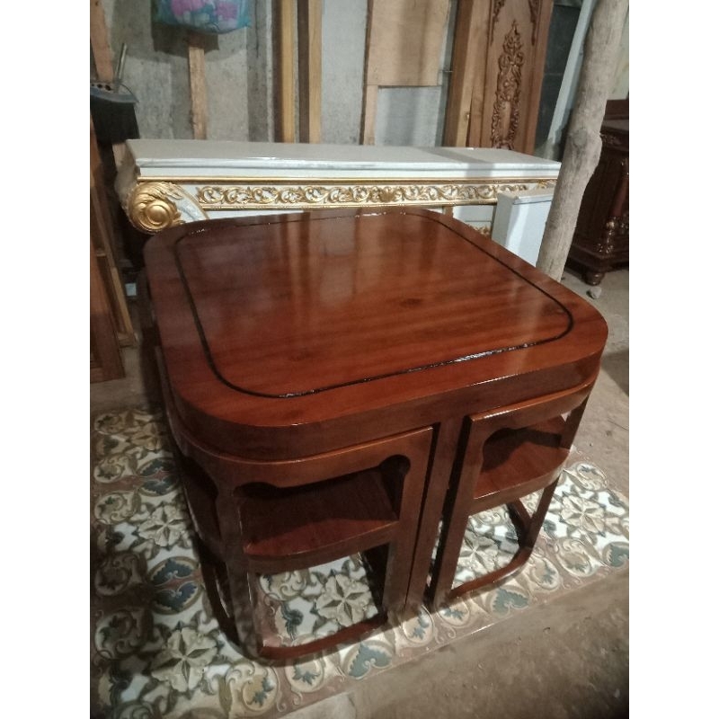 Kursi Makan Jati Set Kursi Makan Kayu Jati Kursi Minimalis Kayu Jati Solid