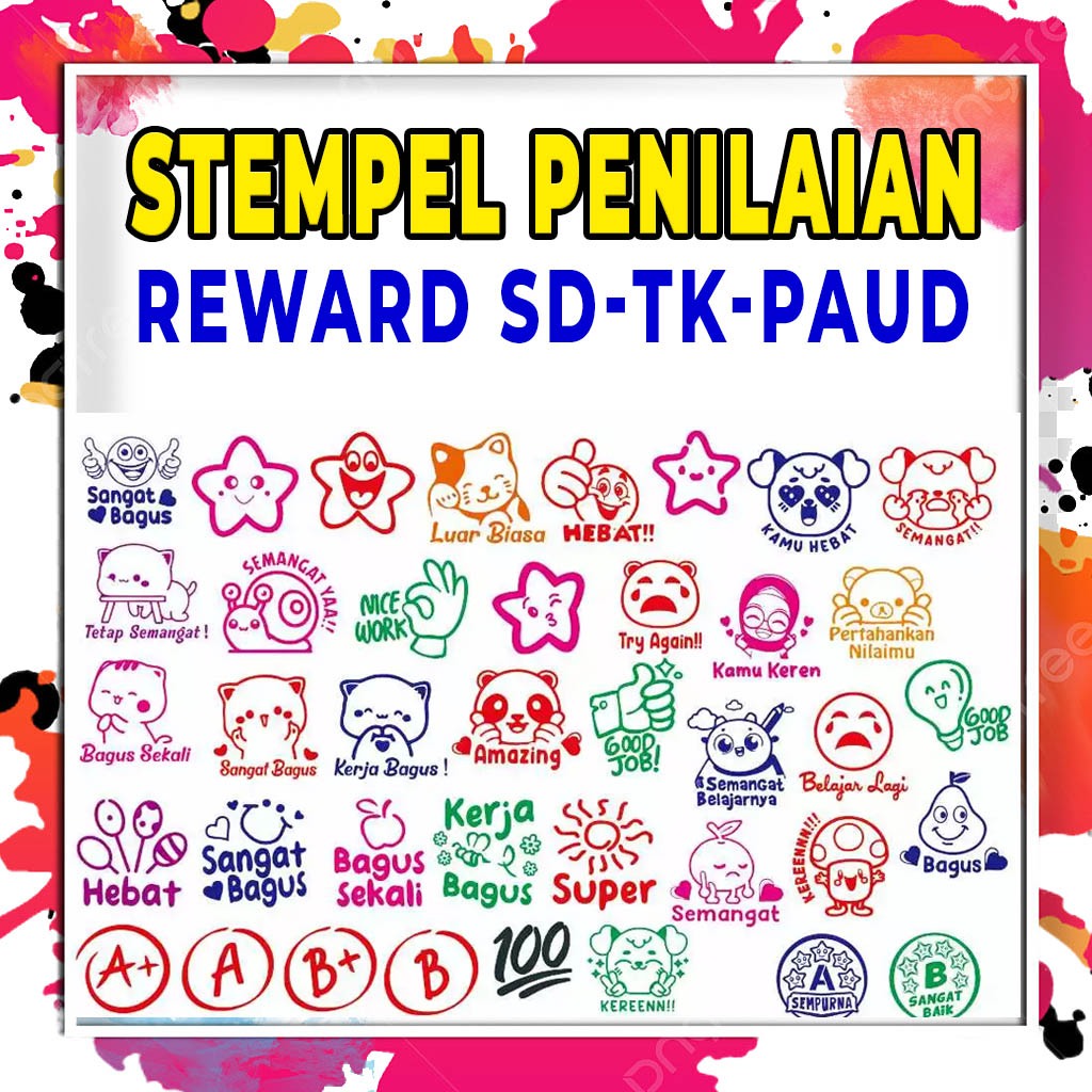 

Stempel Nilai Reward SD / TK / PAUD / Home Schooling
