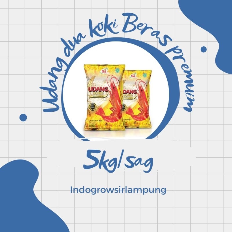 

udang dua koki beras premium 5kg/sag