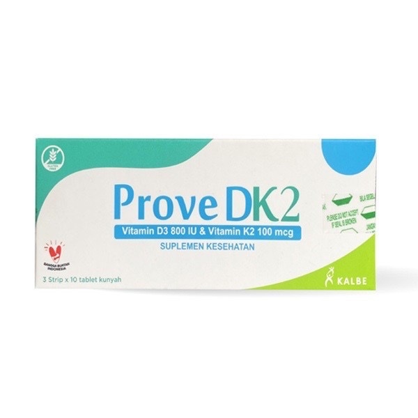 Prove D3K2 Tablet Kunyah/ Prove DK2 D3 800iu K2 100mcg 30 tab