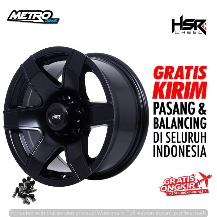 VELG SAVANNA HSR R15X7 H6X139,7 ET10 SMB pelek offroad mobil opel blazer, BT50, ford ranger ring 15