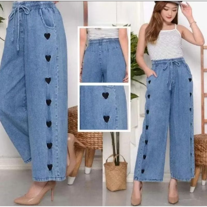 CELANA KULOT JEANS / KULOT JEANS / CELANA JEANS WANITA / CELANA WANITA / KULOT