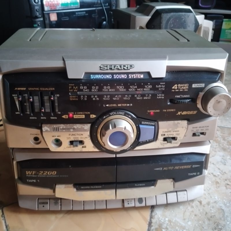 Head sharp simba 2200S, radio normal,tape bagian kiri kadang lancar kadang anjlekan,aux gk ada