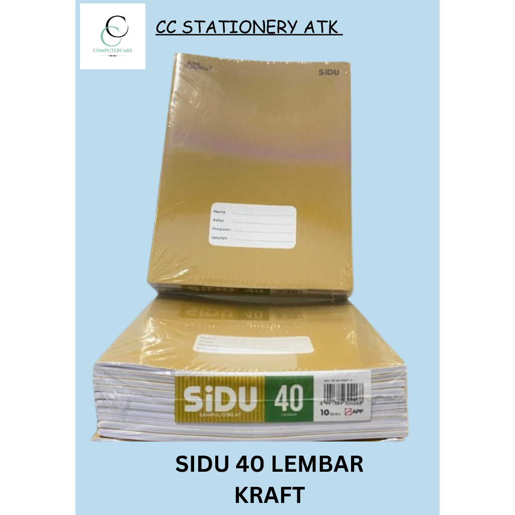 

BUKU SIDU 40 MURAH SAMPUL COKLAT 40LEMBAR ISI 10