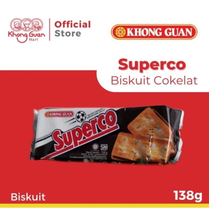 

Khong Guan Superco Chocolate 138 gram / biskuit wafer superco