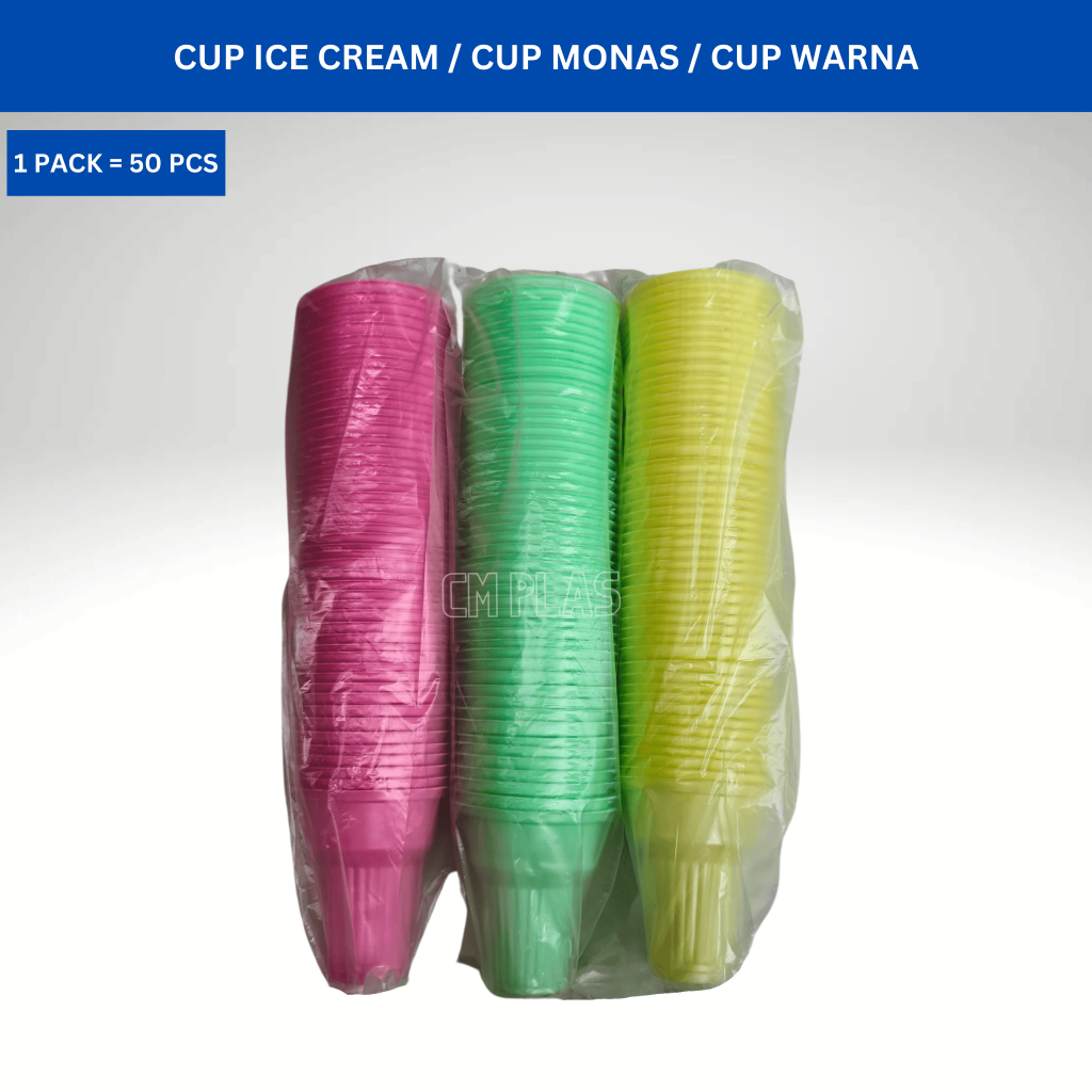 Cup Ice Cream / Cup Es Krim / Cup Warna / Cup Monas Warna