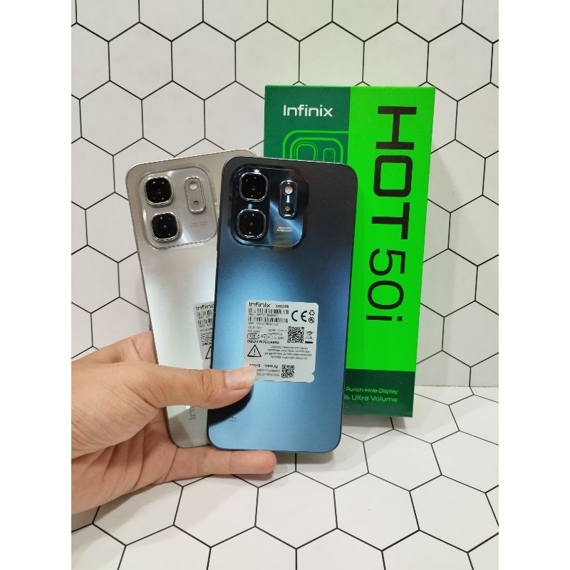 INFINIX HOT 50I 6/128 HANDPHONE SECOND FULLSET ORIGINAL BERGARANSI