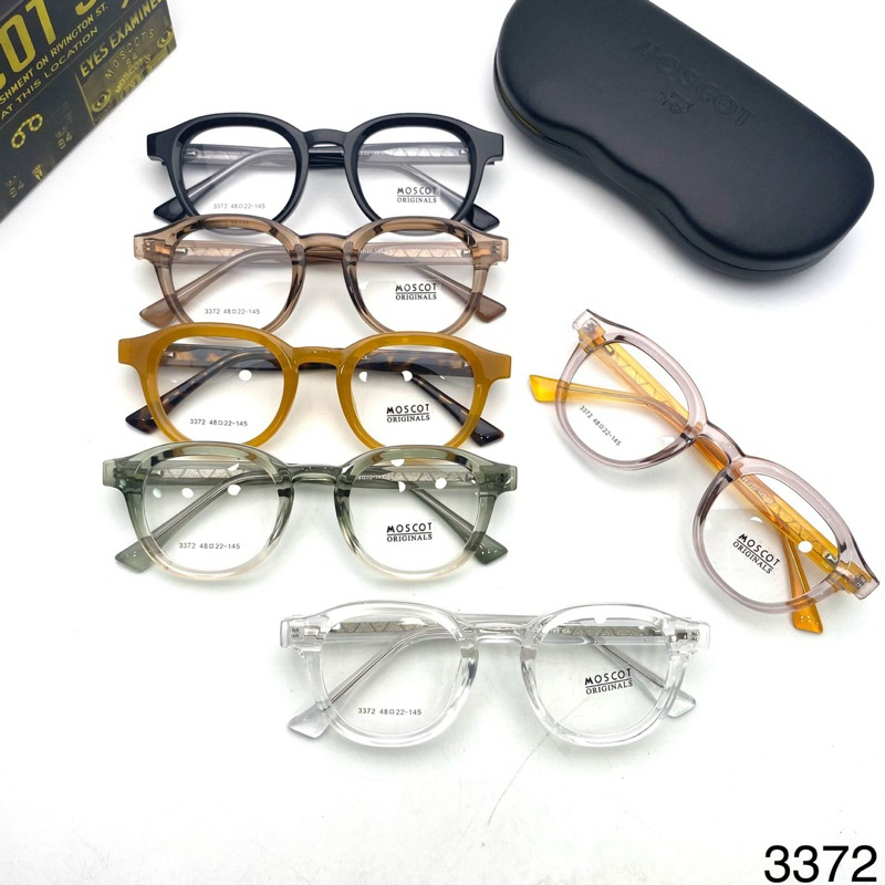 Kacamata Moscot Bestseller Unisex Lensa Radiasi Free Mines,Silinder,Plus 3372