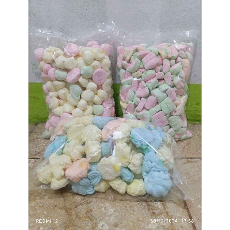 

marshmellow kiloan kemasan 500 gram isi randem