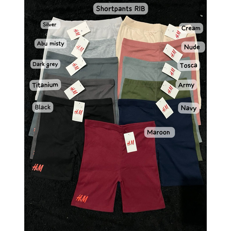 KULOT CARGO CELANA PENDEK KNIT BY HNM UNIQLO PREMIUM