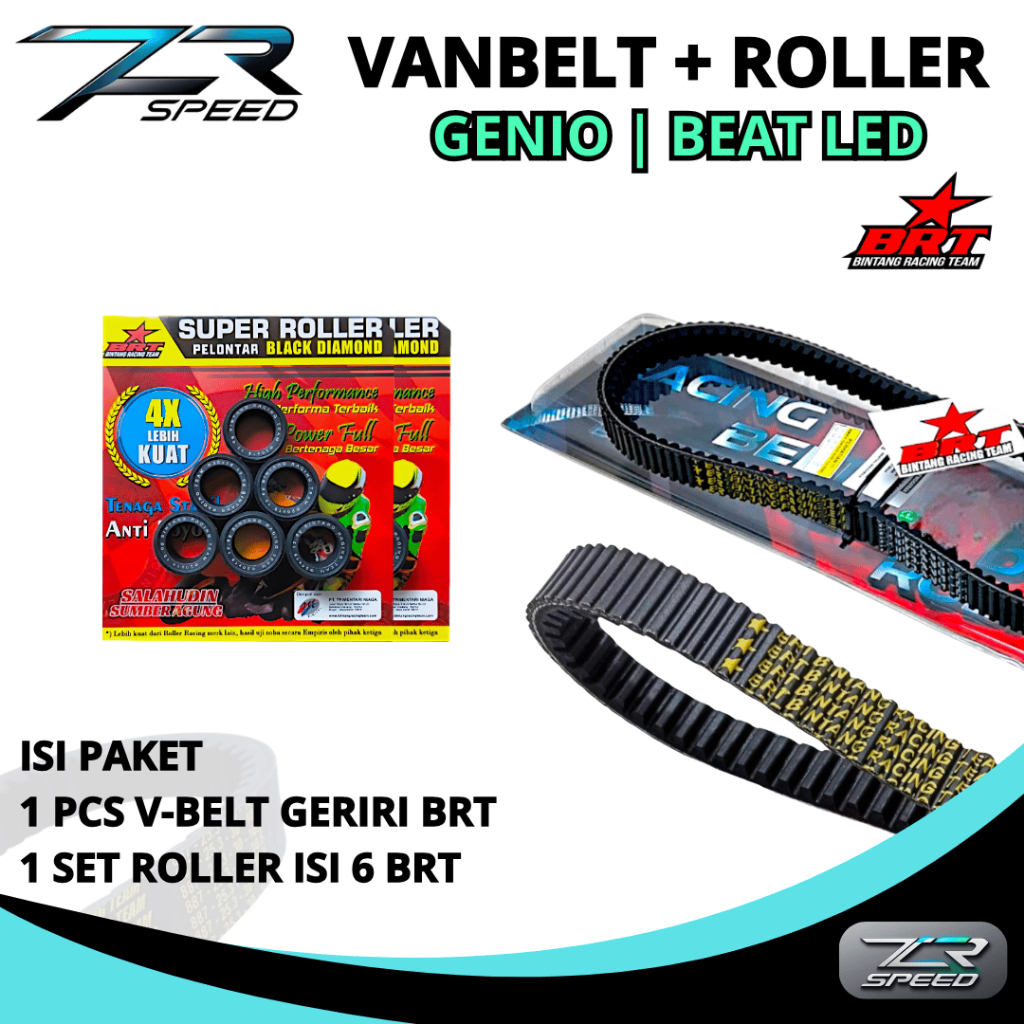Vanbelt & roller BRT 2021 genio beat delux venbelt dan loler scoopy 2020 2021beat 2020 2021 V belt b