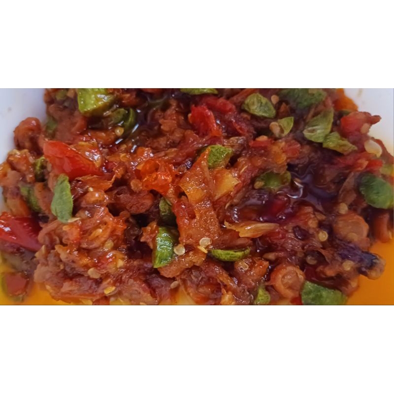 

sambal cumi asin homemade