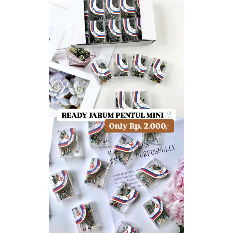 Ready Jarum Pentul Hijab Mini Only 2k murah makassar