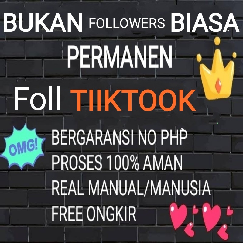 READY FOlLoWErs tIKtOK berkualitas tinggi Permanen dan Bergaransi ada 🆅🅸🅴🆆🆂 🆃🅸🅺🆃🅾🅺 🅻🅸🅺🅴 🆃🅸🅺🆃🅾🅺 juga 