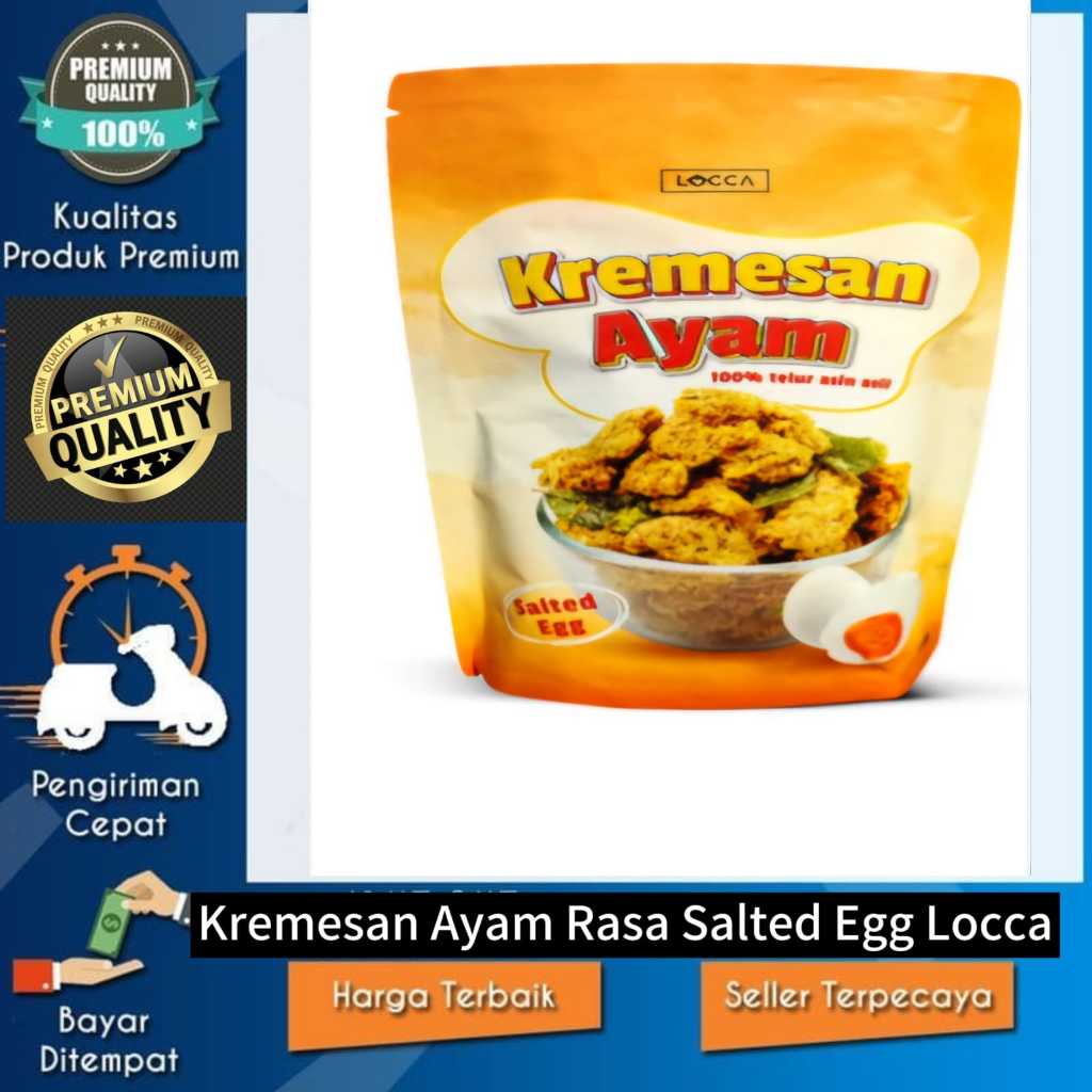 

Locca Kremesan Ayam Rasa Salted Egg – 100 Gram