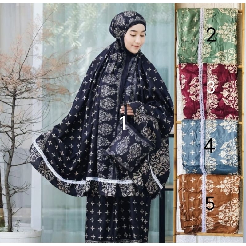 Mukena Bali Rimpel Rajut Premium/Mukena Bali/Mukena Bali Rajut/Mukena Bali Dewasa/Mukena Dewasa Prem