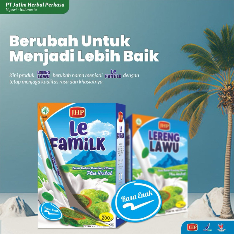 

Le Familk 200gr susu kambing bubuk dengan extract daun kelor, daun salam & mengkudu
