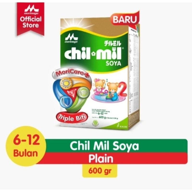 

Chil Mil SOYA 2, Susu Pertumbuhan Anak Usia, 6-12 Tahun, Ukuran : 600 gram