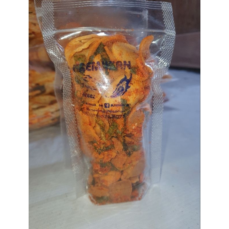 

KREMIKAN Basreng Pedas 100 gram | Camilan | Gurih | Pedas | Murah