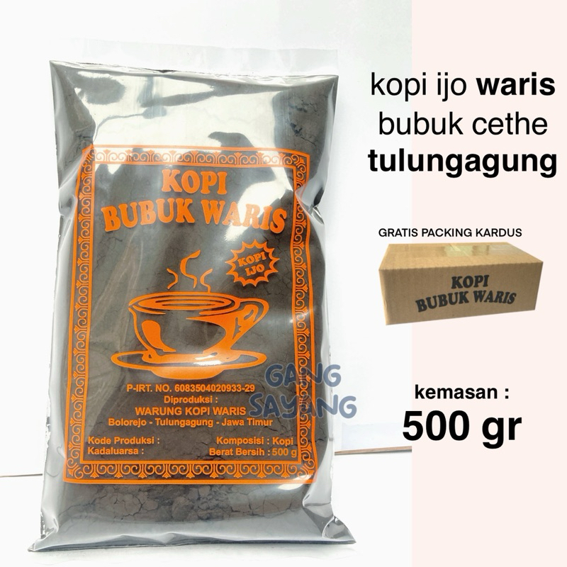 

Kopi Ijo Waris Bubuk Cethe Tulungagung 500 gr