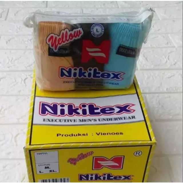 CD07 CELANA DALAM PRIA NIKITEX M L XL ( 3 pcs )