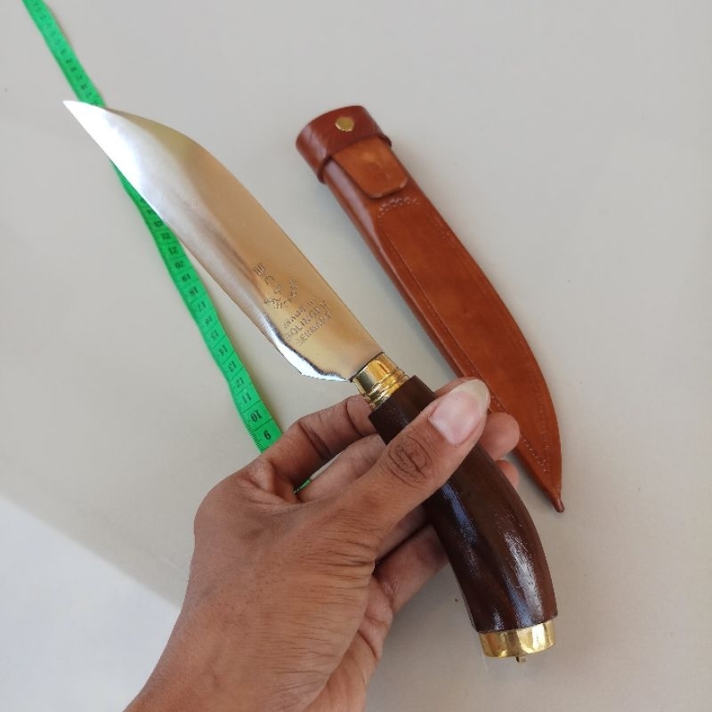 pisau baja per gagang bengkok 15 cm