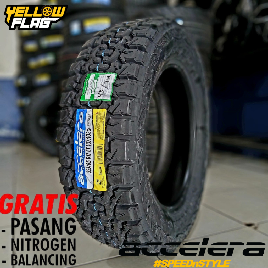Ban Mobil Semi Tahu Ring 17 Ukuran 225/65 Merek Accelera Omikron C/T  225 65 R17 Offroad