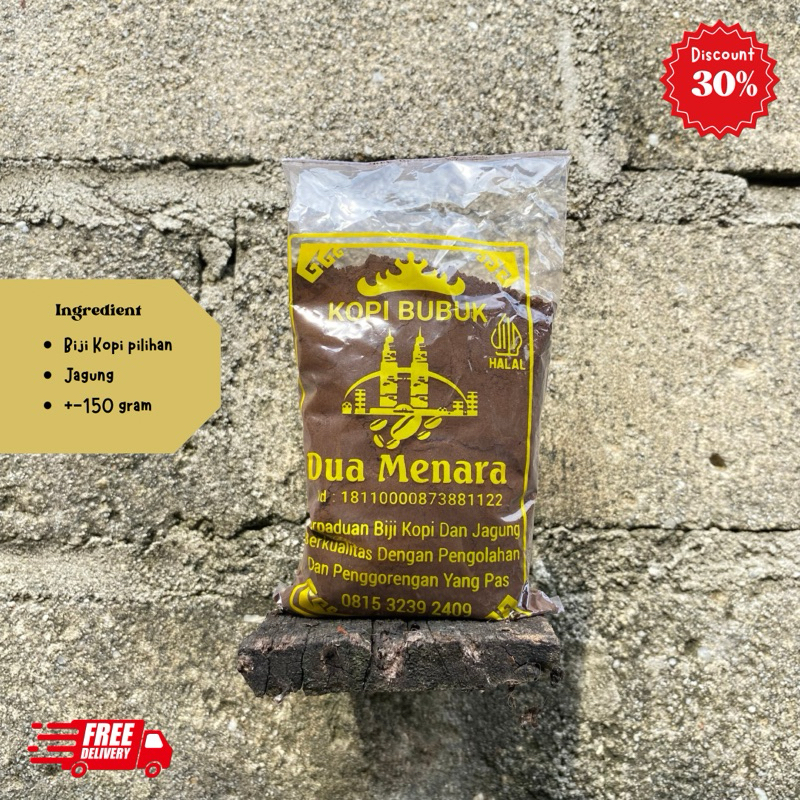 

Kopi Lampung Asli Cap Dua Menara 150 gram Kopi Bubuk Robusta