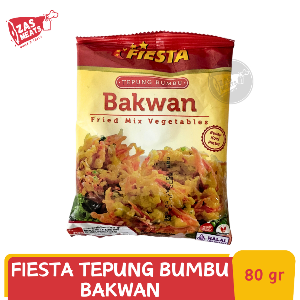 

FIESTA TEPUNG BUMBU BAKWAN 80GR | Fried Mix Vegetables