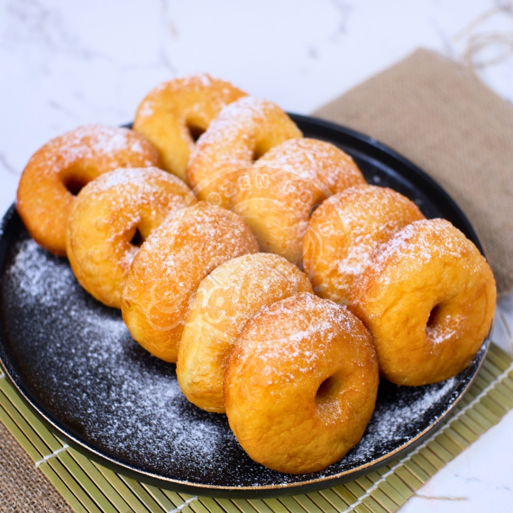 

Donat Kentang Makanan Frozen Food Homemade Premium Donut Kentang Lembut Gula halus Isi 10 Pcs