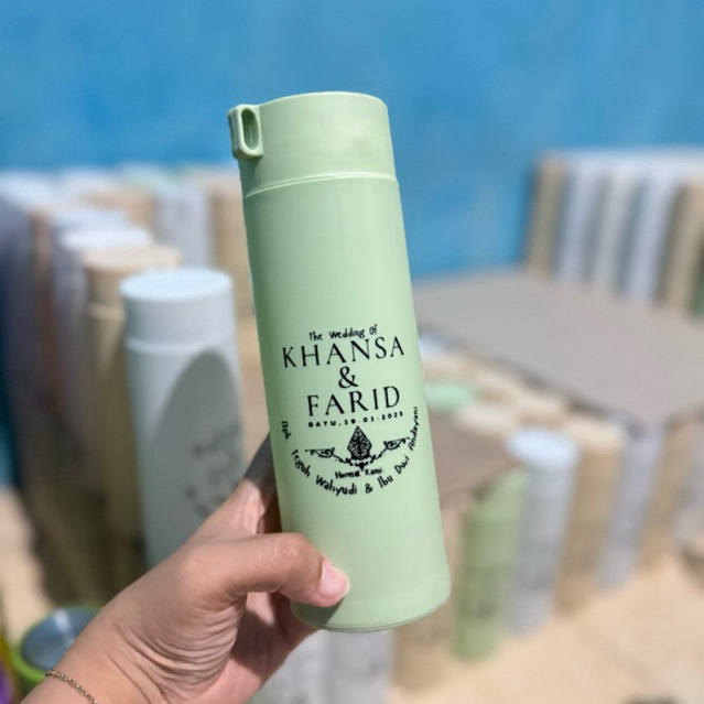Botol Kaca Kaktus Free Sablon