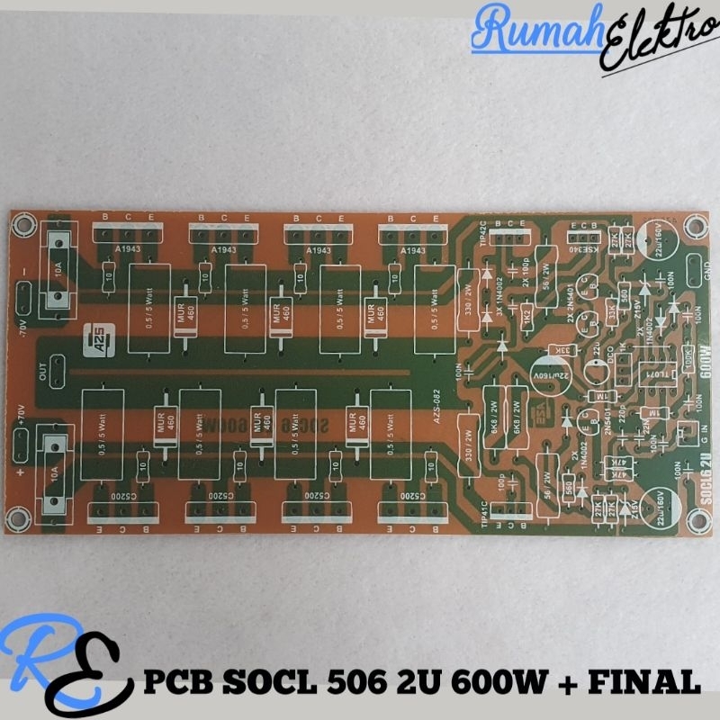 PCB SOCL 506 INPUT BALANCE PLUS PCB TRANSISTOR FINAL 4 SET 2U TIPE 357