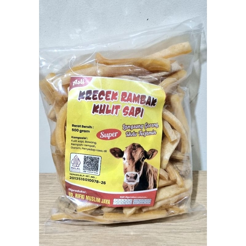 

Kerupuk Rambak Krecek Premium Kulit Sapi Stick Langsung Goreng 500gr