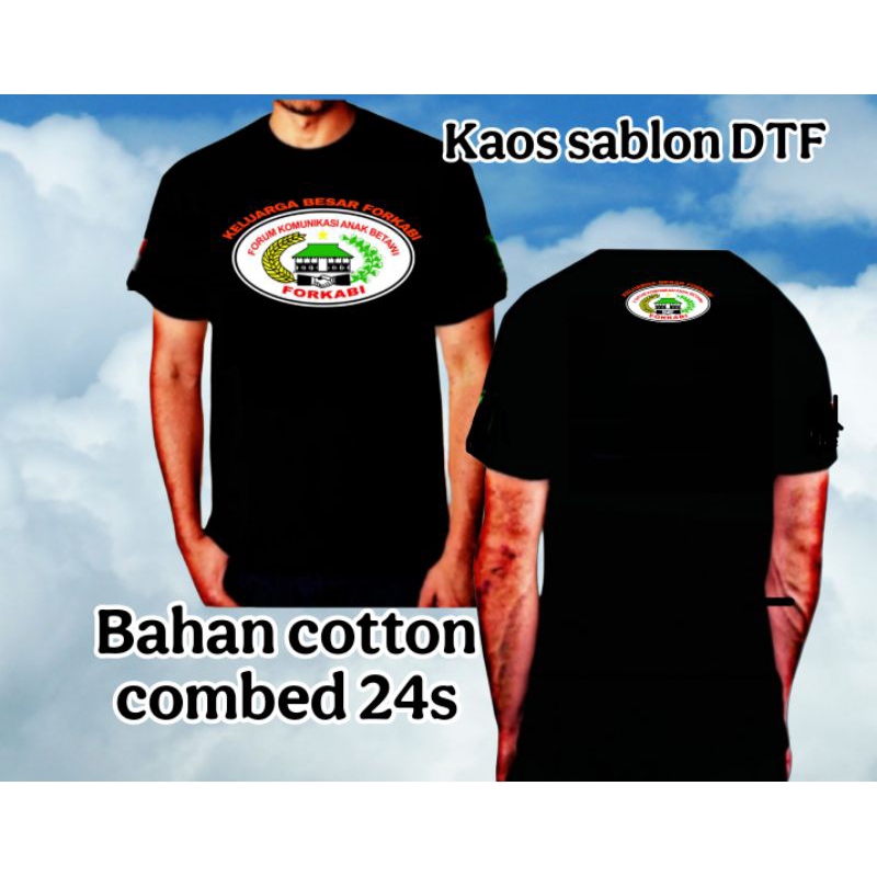 Baju kaos keluarga besar Ormas Forkabi/kaos sablon DTF pria wanita